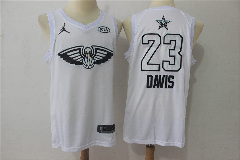 Men New Orleans Pelicans #23 Davis white 2018 All Stars NBA Jerseys->los angeles lakers->NBA Jersey